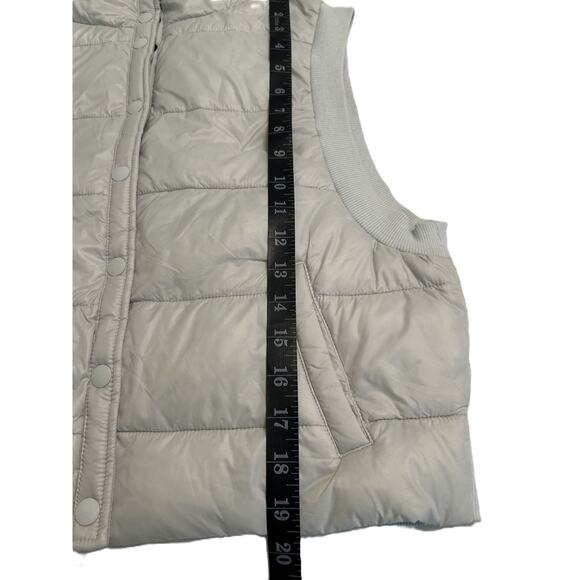 EUC*-Offline by Aerie Glacier Gray Lined Puffer Vest w/ Pockets-Medium - Picture 10 of 12
